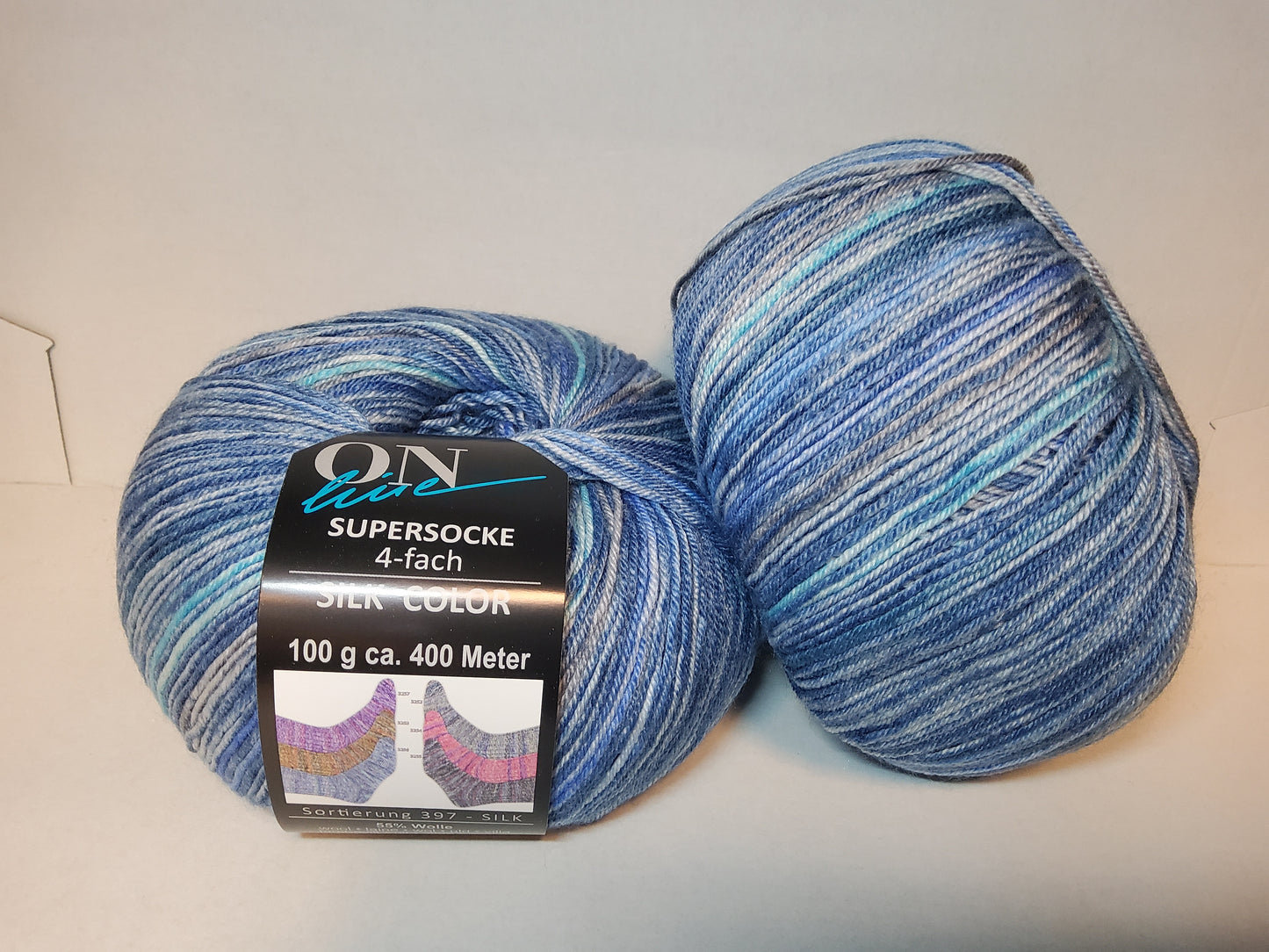 Supersocke 4-fach Silk Color