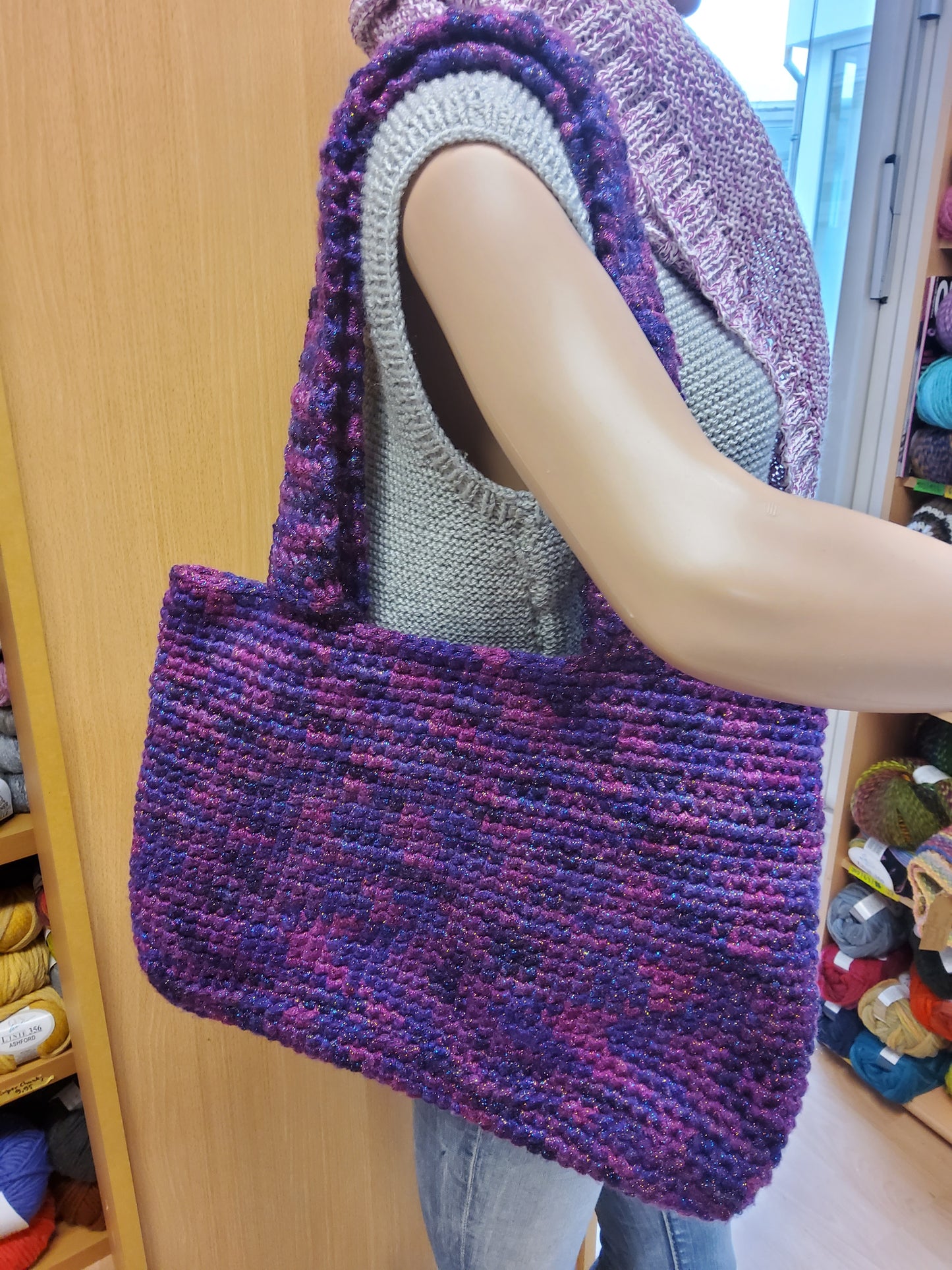 gehäkelte Tasche