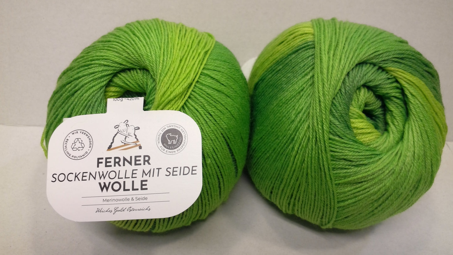 Ferner Sockenwolle mit Seide