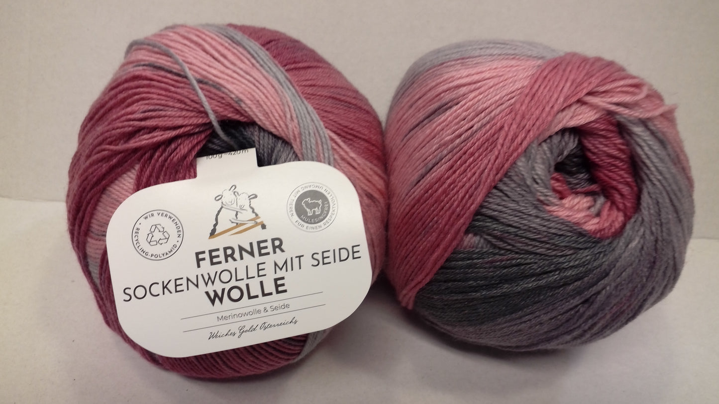 Ferner Sockenwolle mit Seide