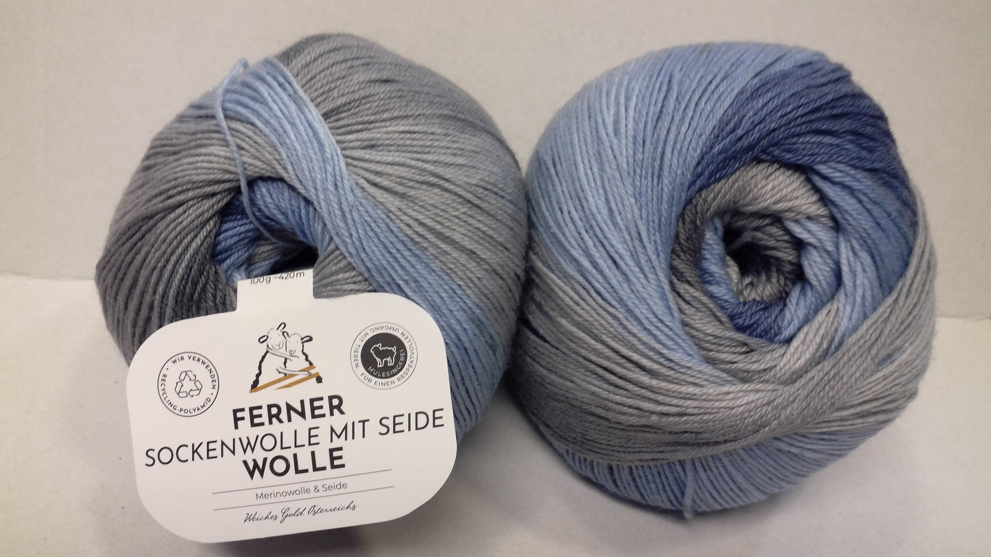 Ferner Sockenwolle mit Seide