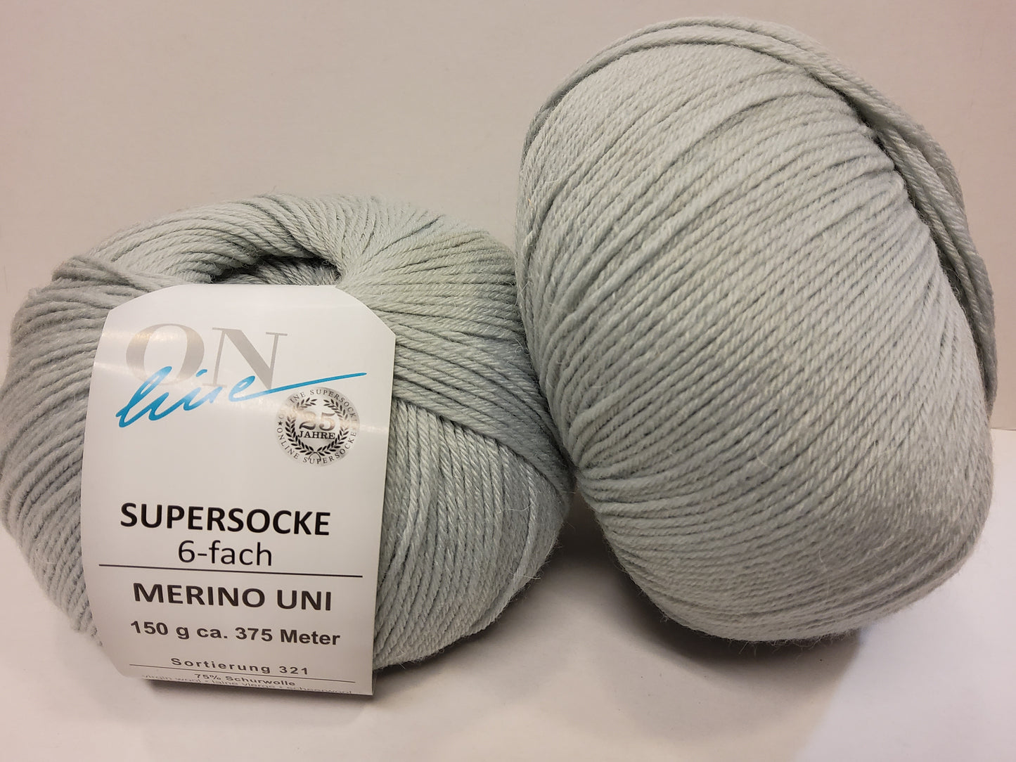 Supersocke 6-fach Merino Uni