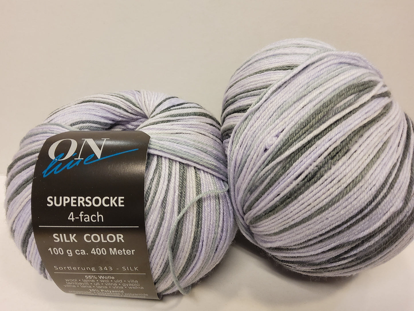 Supersocke 4-fach Silk Color Sortierung 343