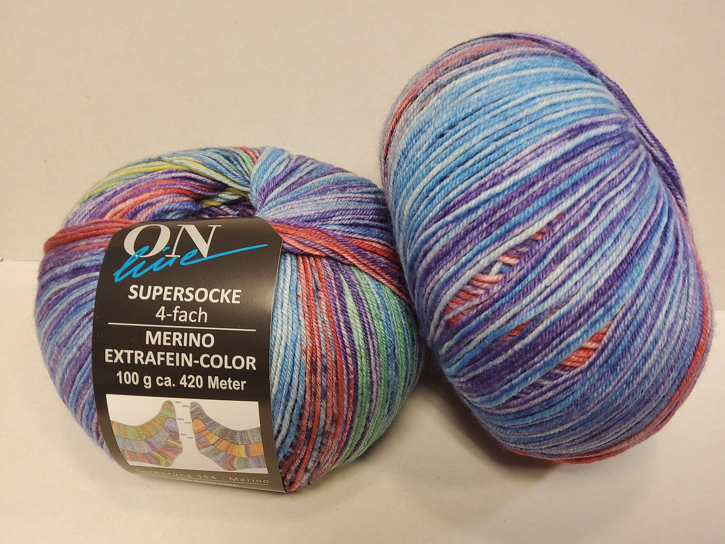 Supersocke 4-fach Merino Extrafein Color Sortierung 354