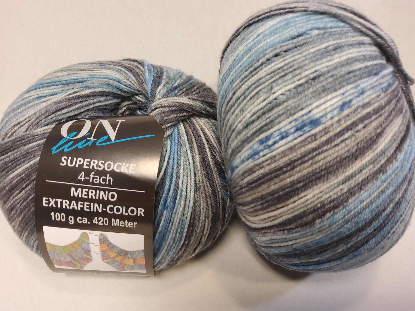 Supersocke 4-fach Merino Extrafein Color Sortierung 354