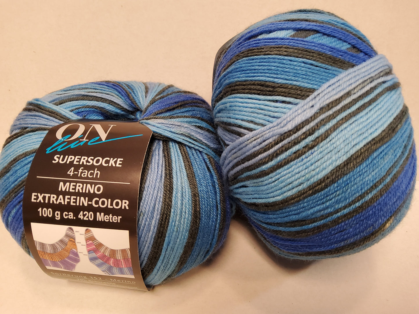 Supersocke 4-fach Merino Extrafein Color Sortierung 352