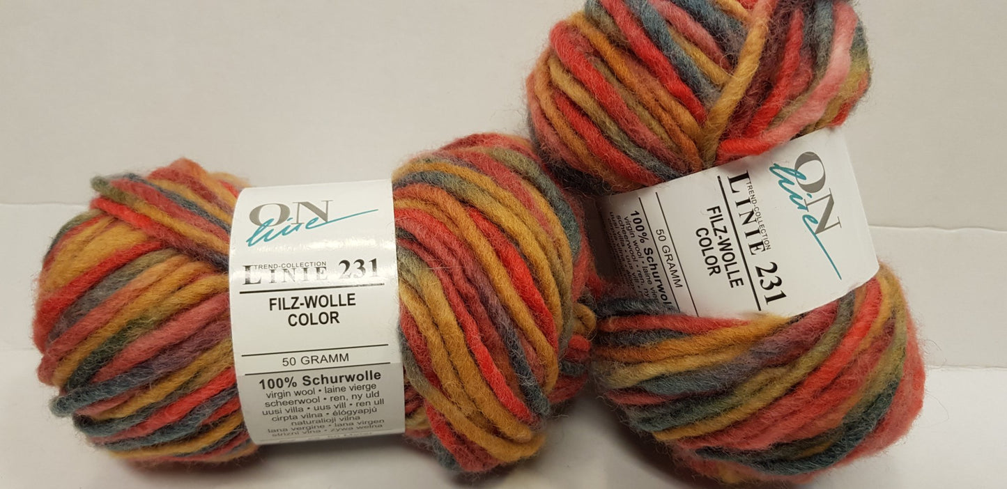 Filzwolle color