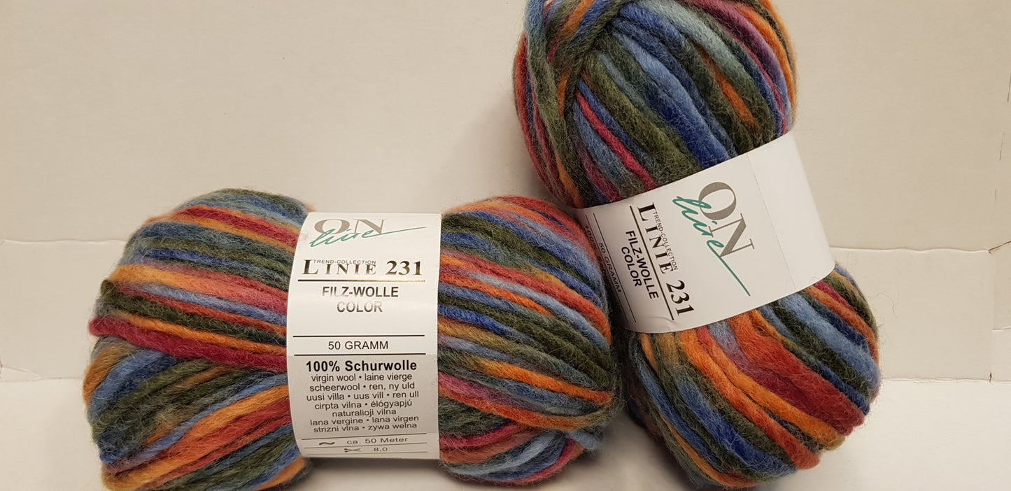 Filzwolle color