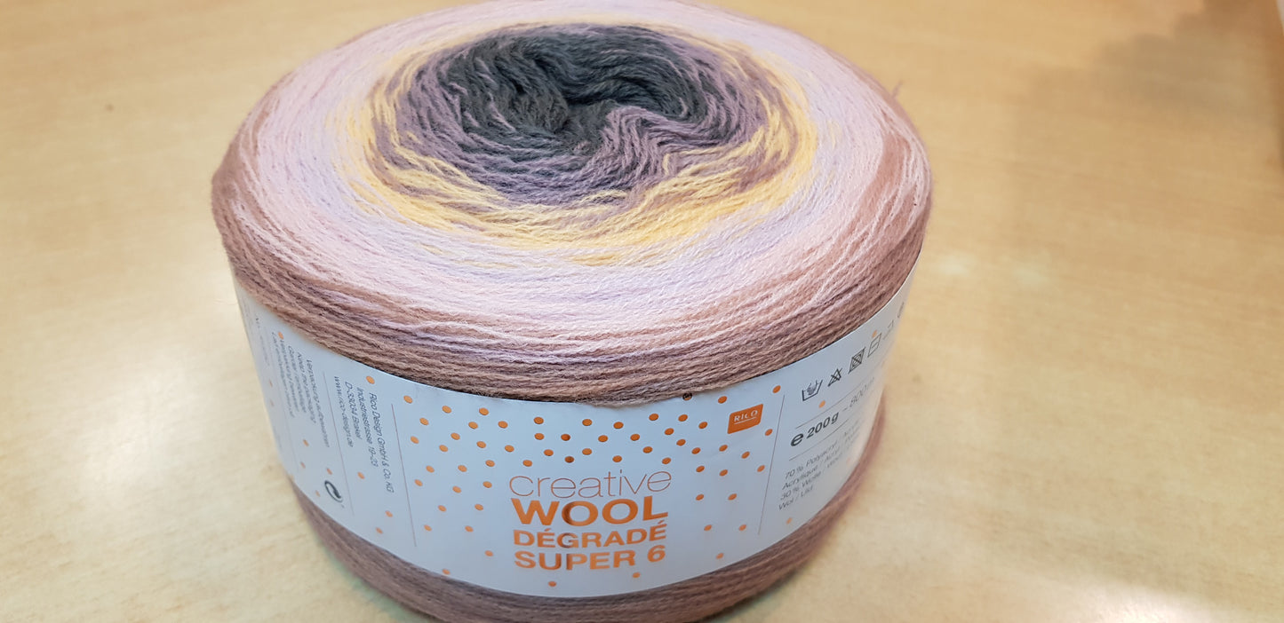 Creative Wool Degrade Super 6