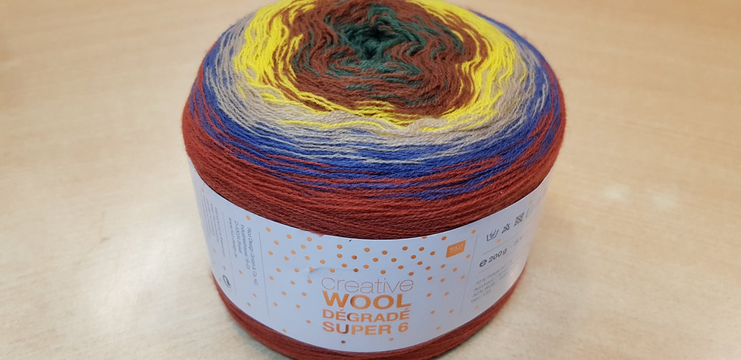 Creative Wool Degrade Super 6