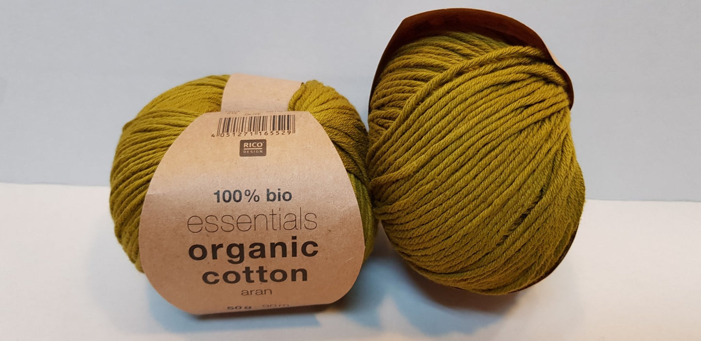 Essentials organic cotton aran
