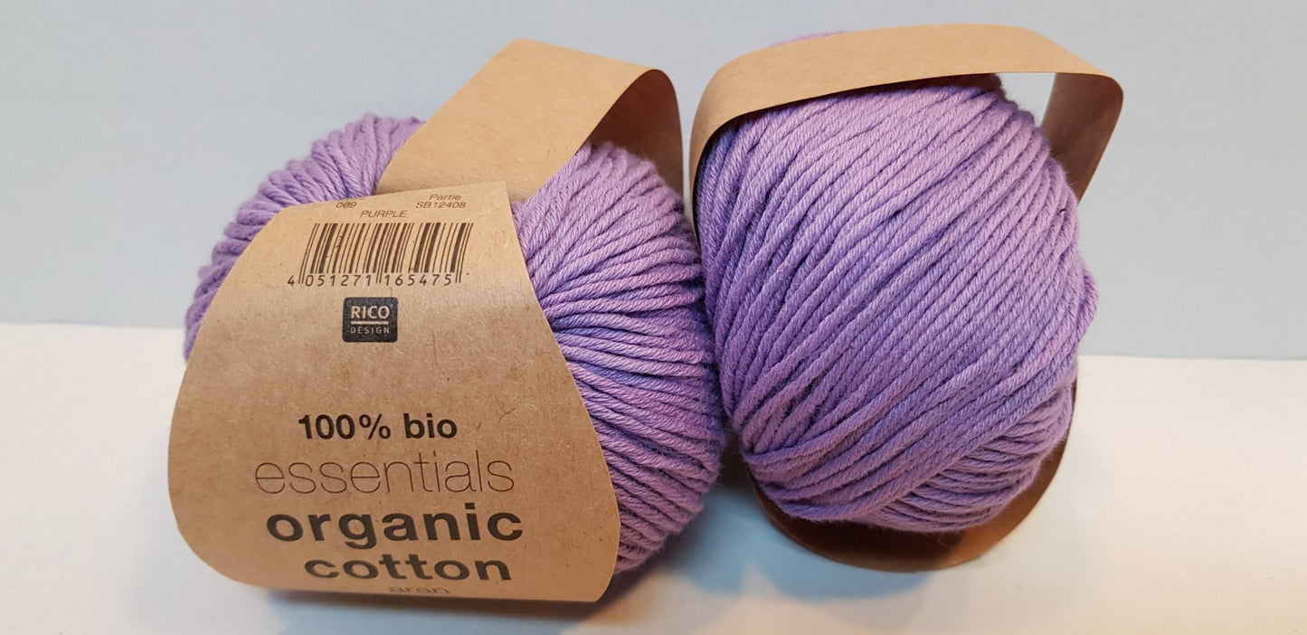 Essentials organic cotton aran