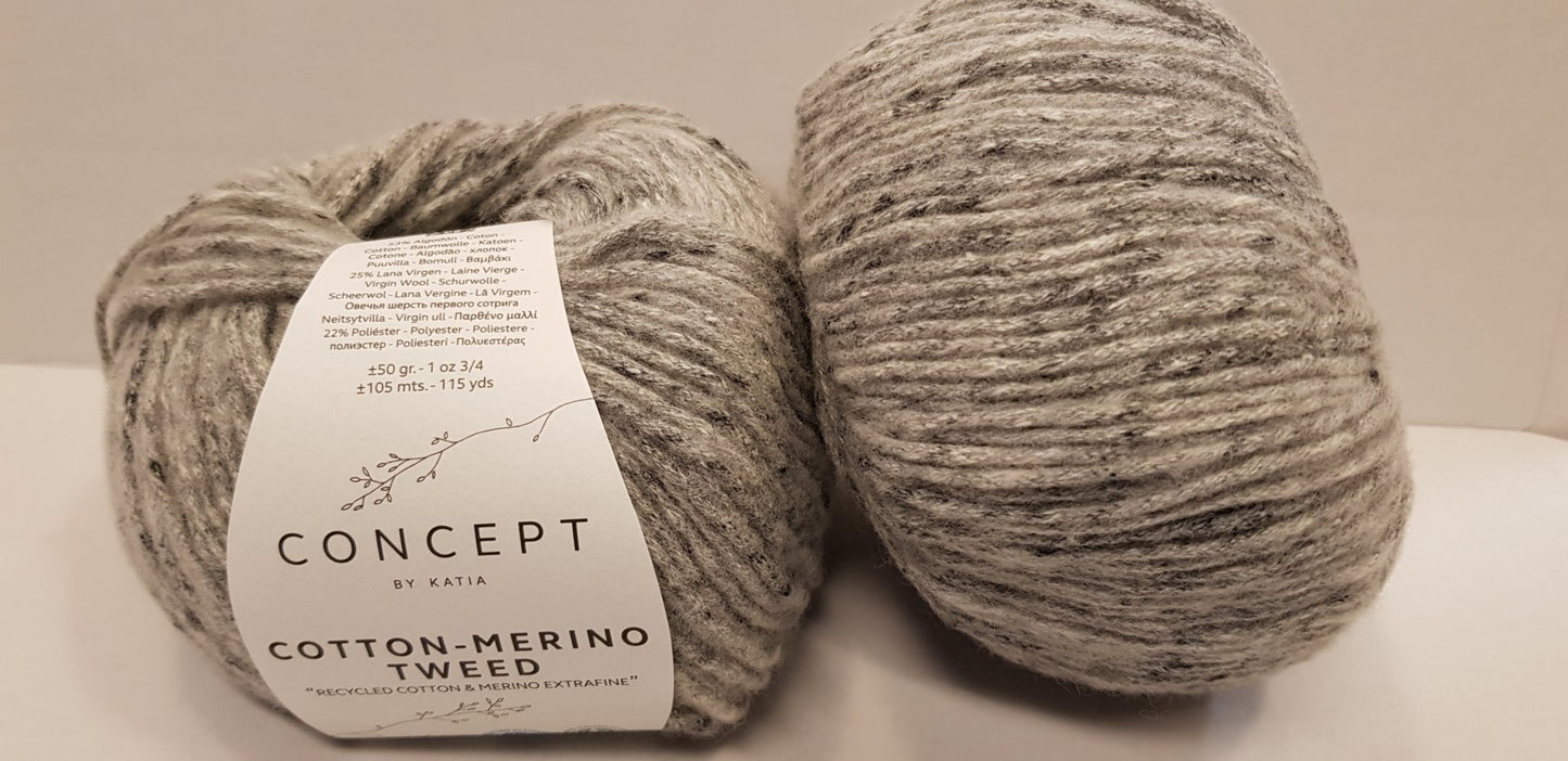 Cotton-Merino Tweed