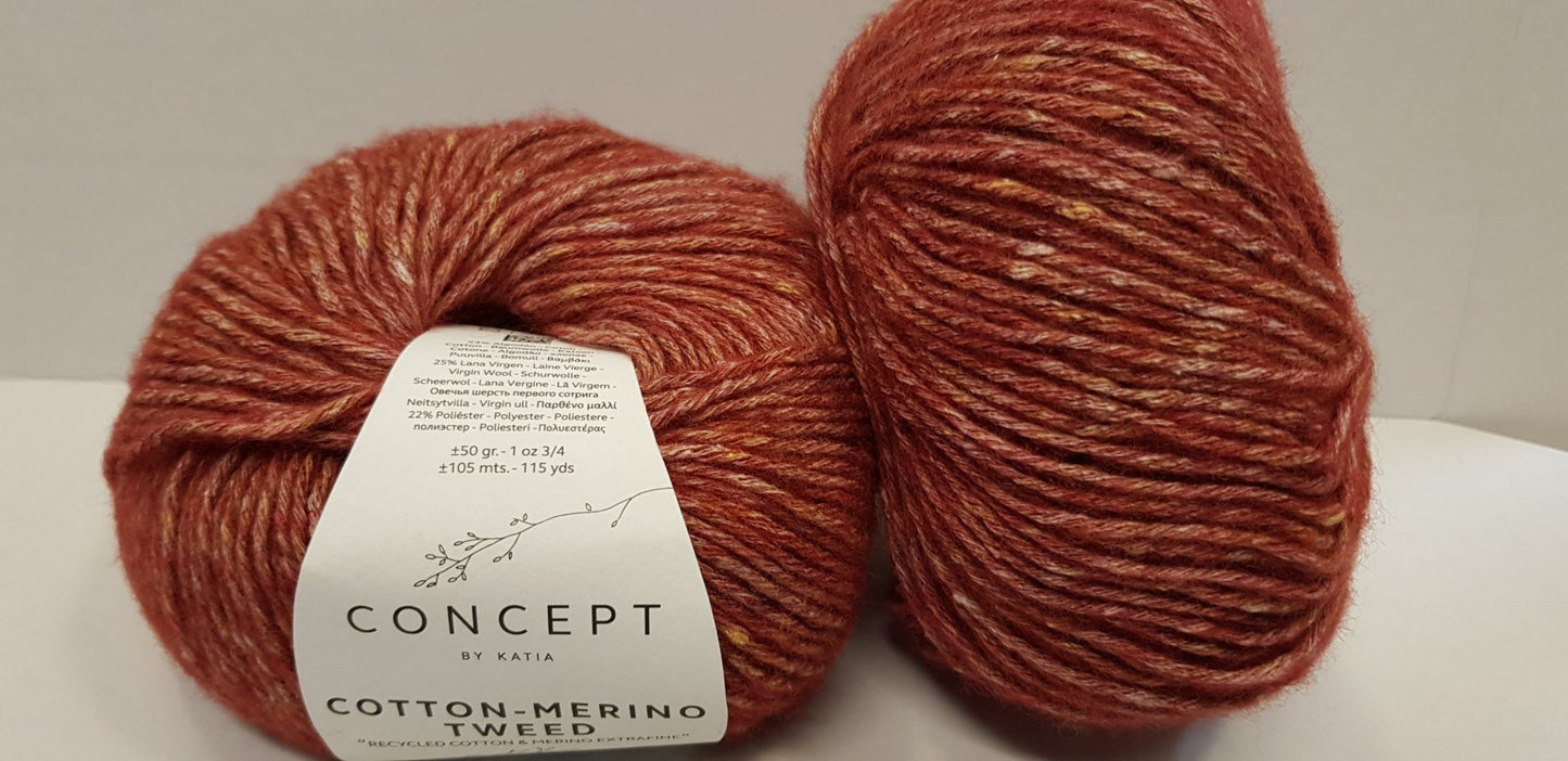 Cotton-Merino Tweed