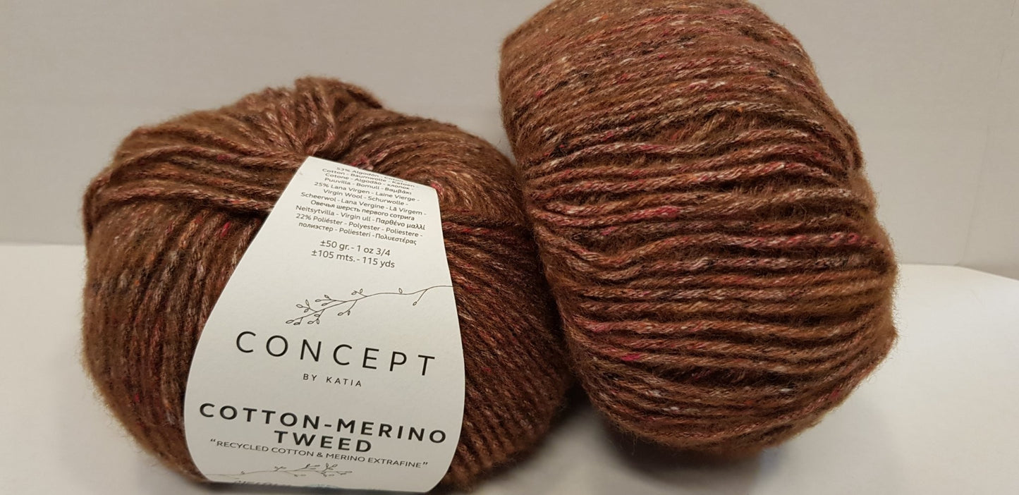 Cotton-Merino Tweed