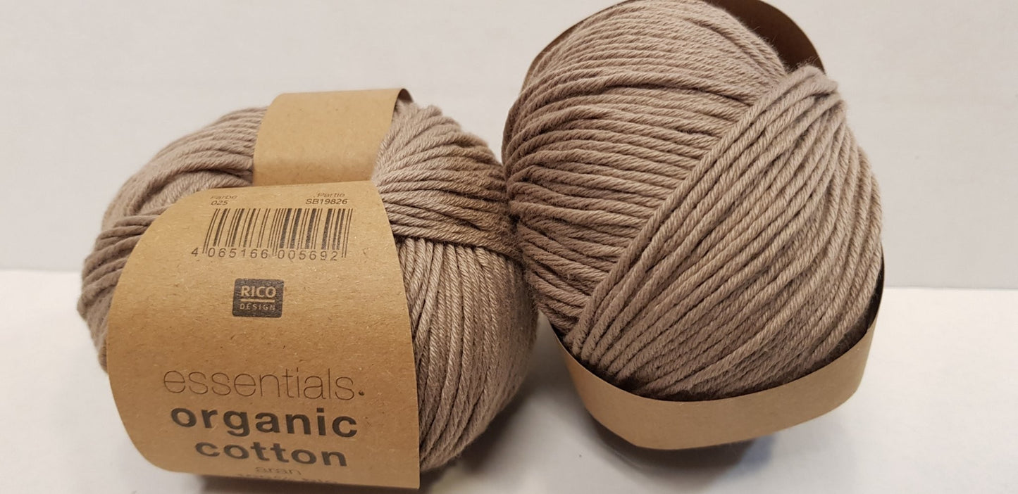 Essentials organic cotton aran
