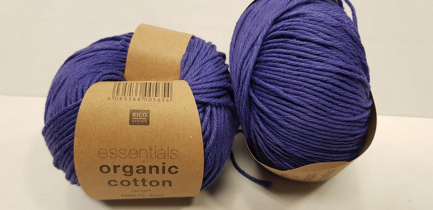 Essentials organic cotton aran