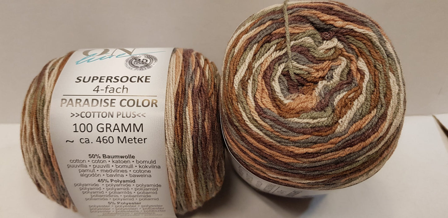 Supersocke 4-fach Paradise Color