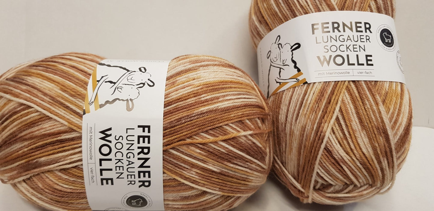 Lungauer Sockenwolle mit Merino 4 fach