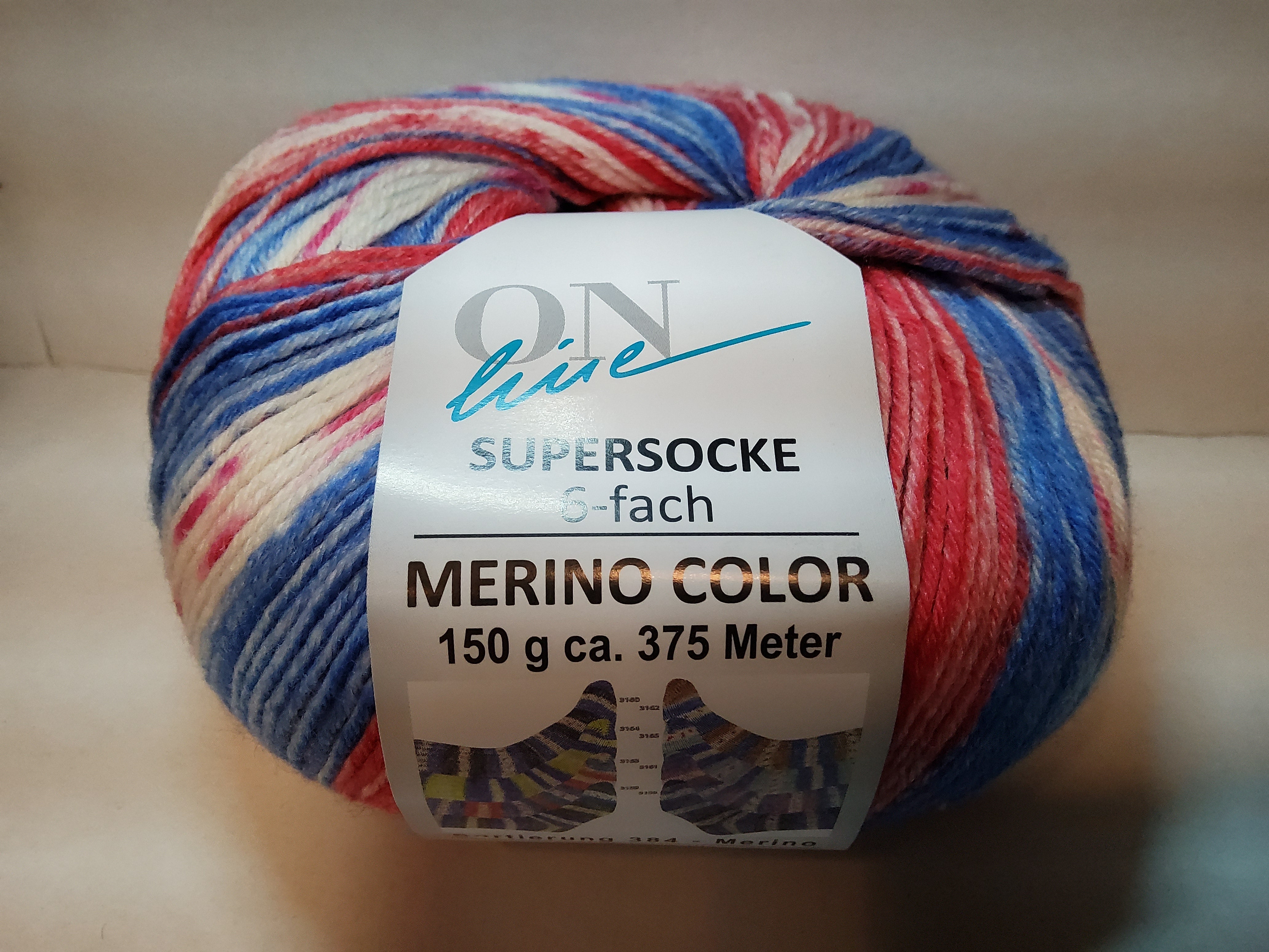 Supersocke 6-fach Merino Color – Gabihofmeister