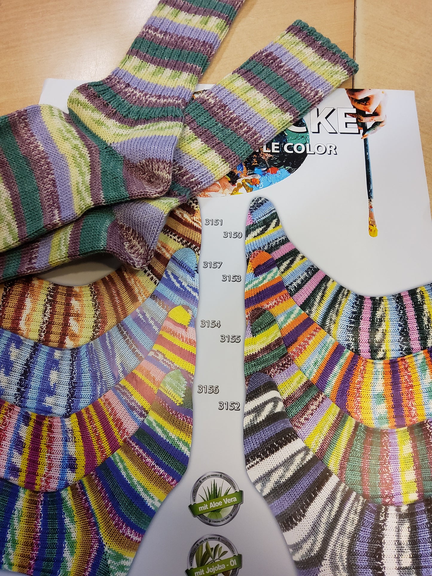 Supersocke 4-fach Style Color mit Aloe Vera u. Jojobaöl