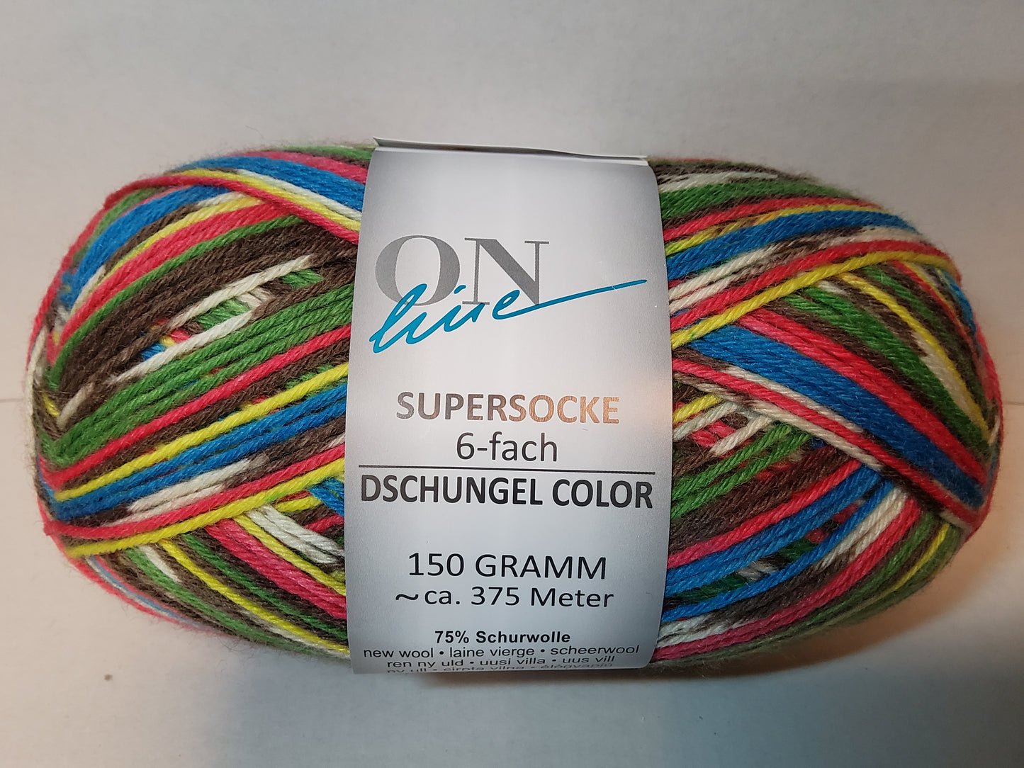 Supersocke 6-fach Dschungel Color
