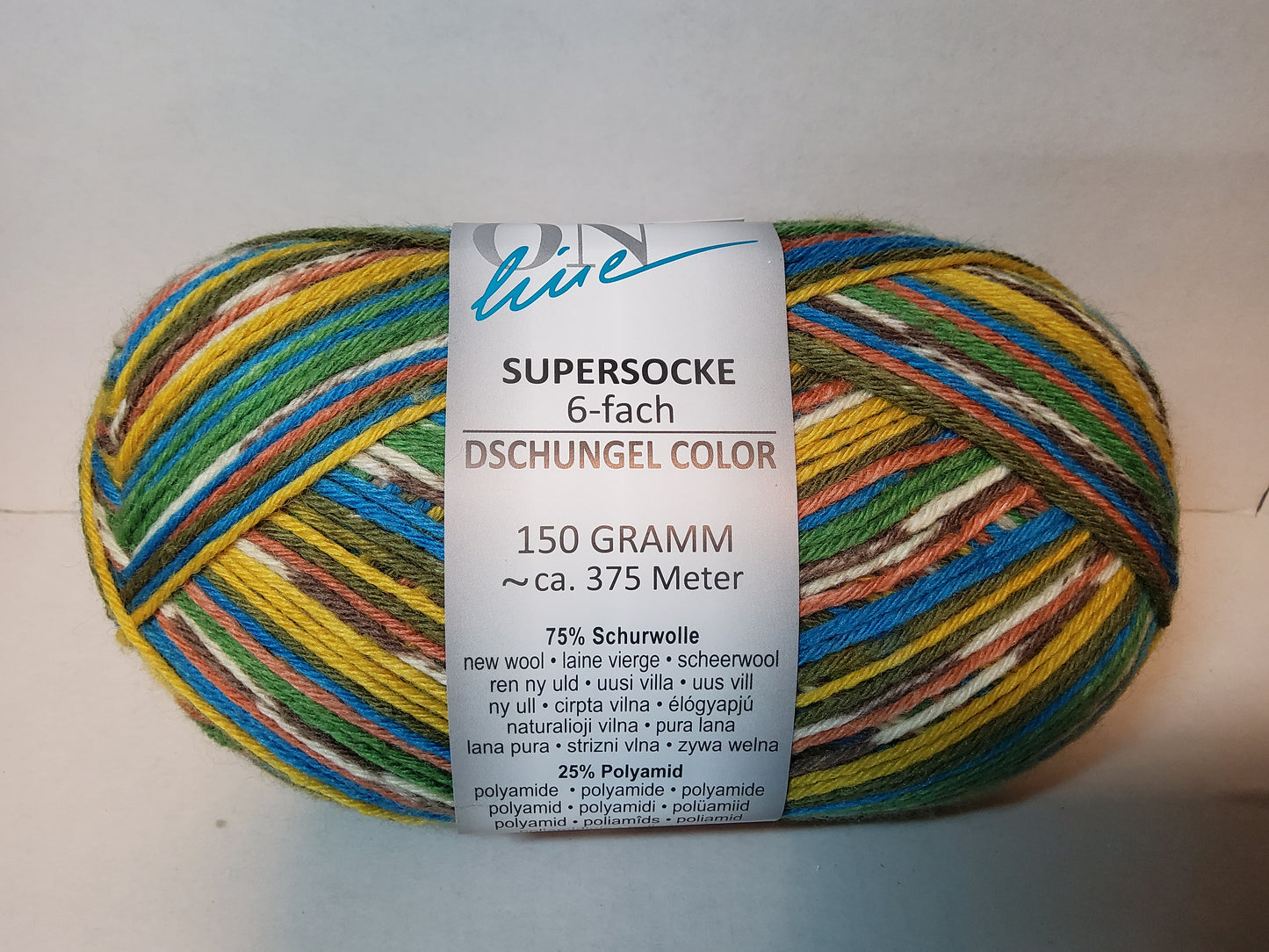 Supersocke 6-fach Dschungel Color