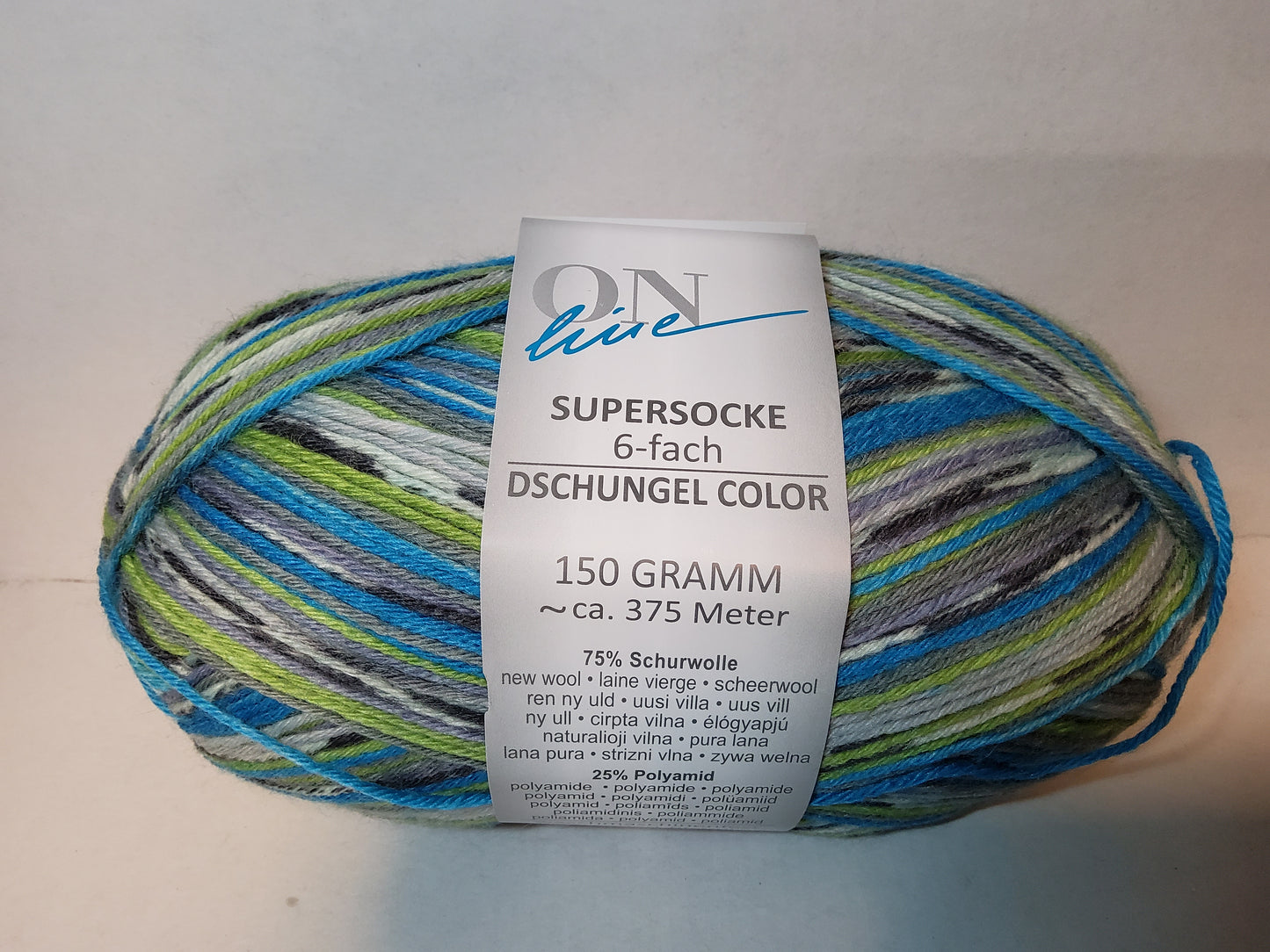 Supersocke 6-fach Dschungel Color