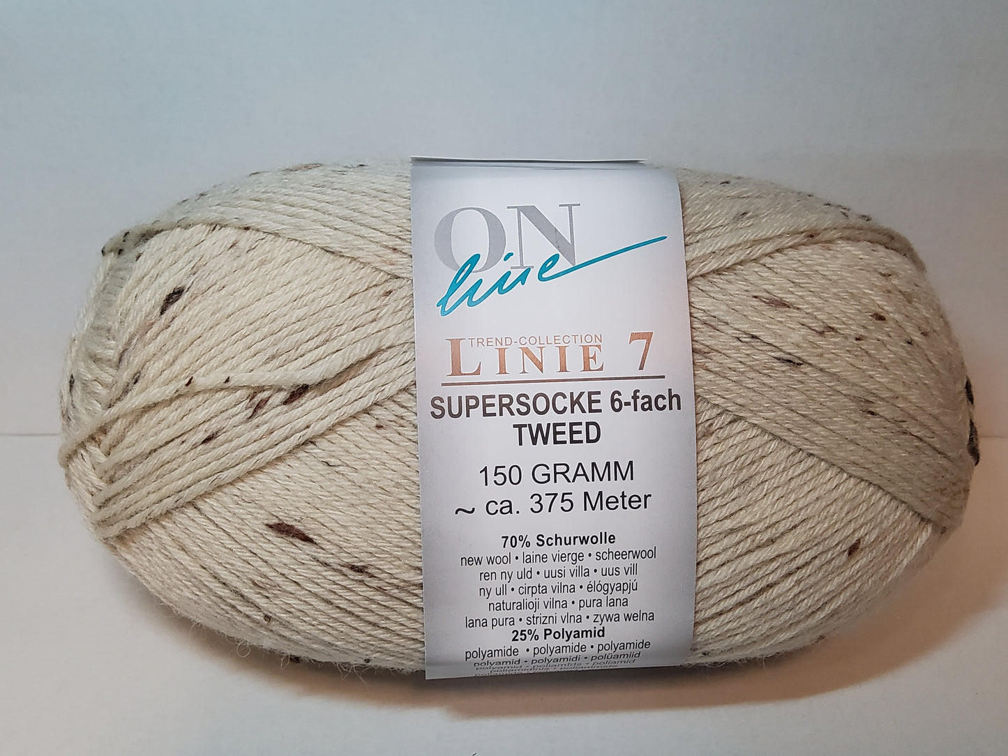 Supersocke  6-fach Tweed