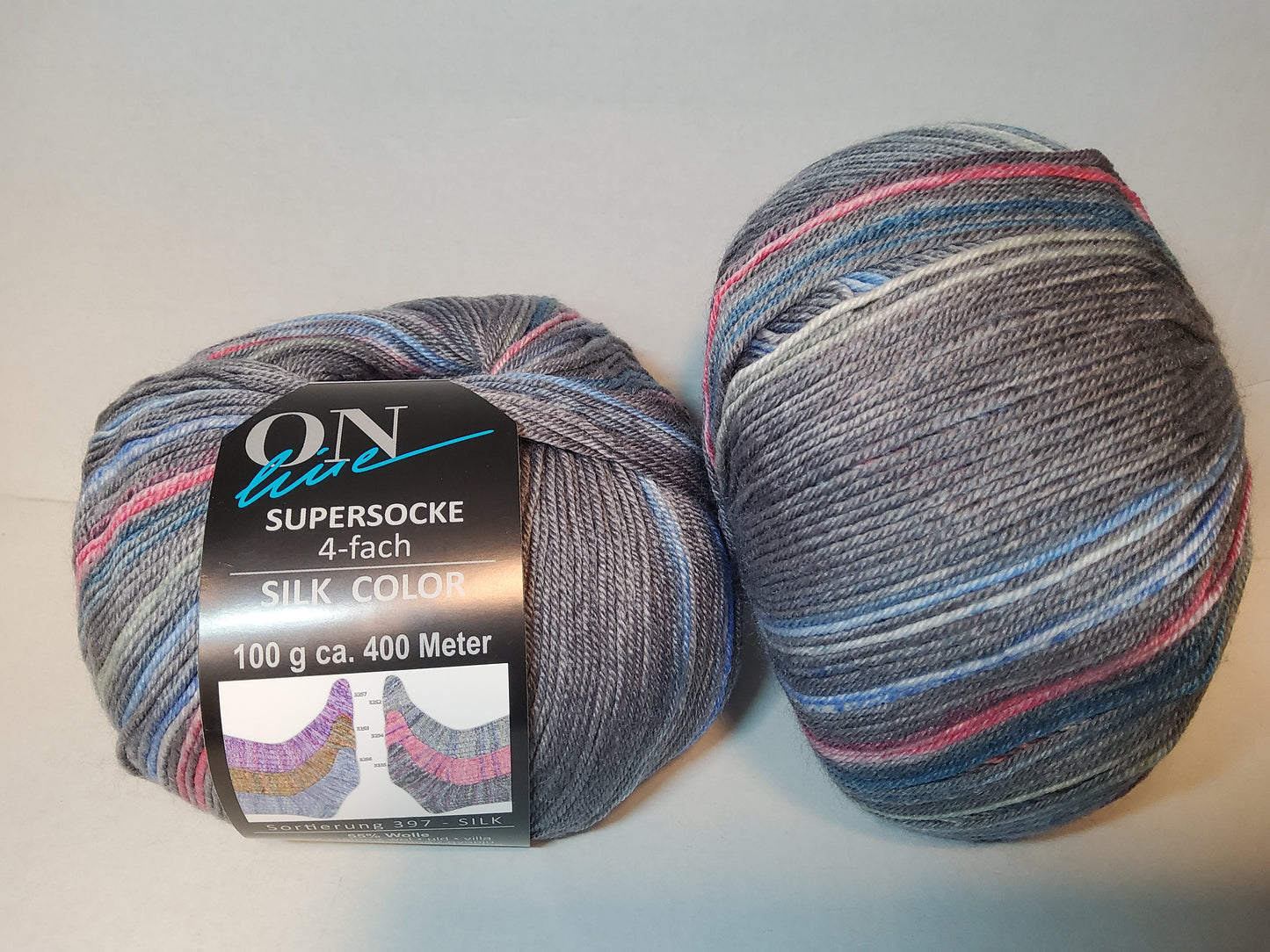 Supersocke 4-fach Silk Color