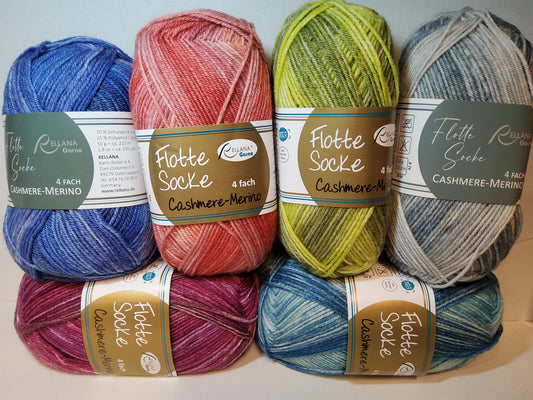 Flotte Socke Cashmere-Merino 4-fach
