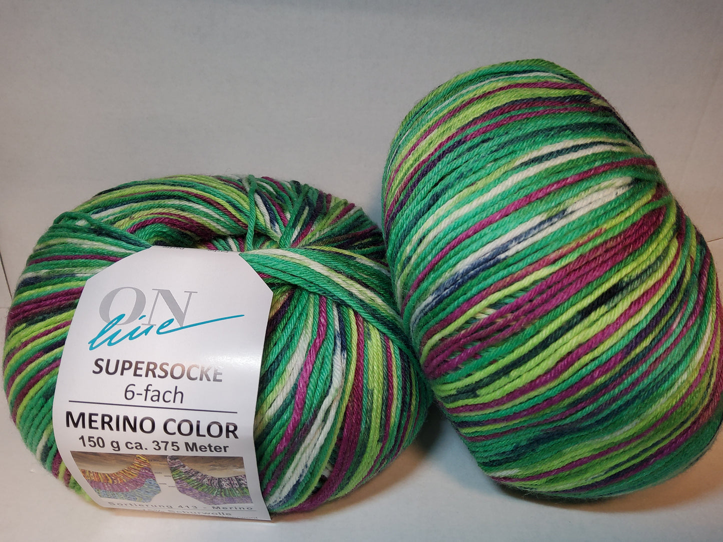 Supersocke 6-fach Merino Color S. 413