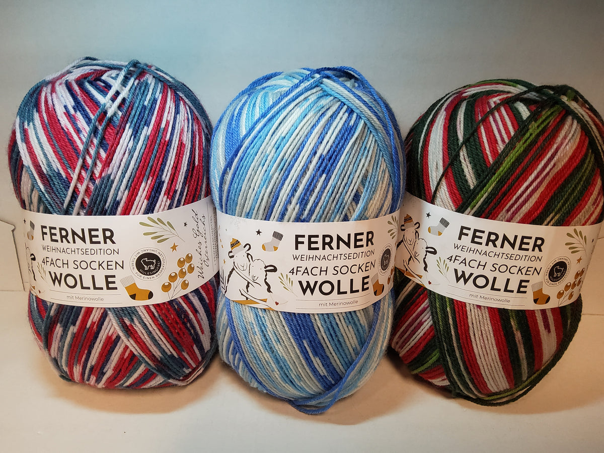 Ferner Weihnachtsedition 4 fach Sockenwolle
