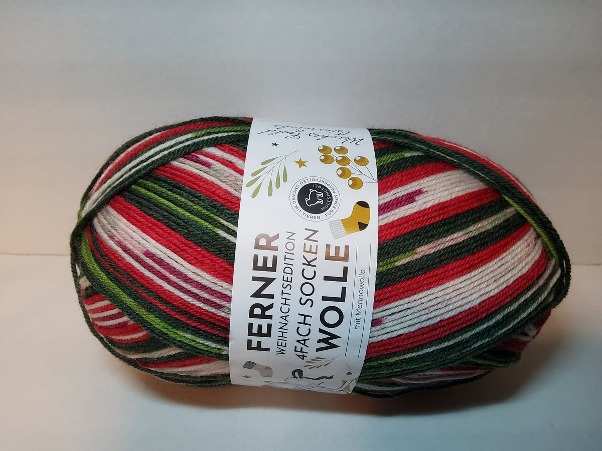 Ferner Weihnachtsedition 4 fach Sockenwolle