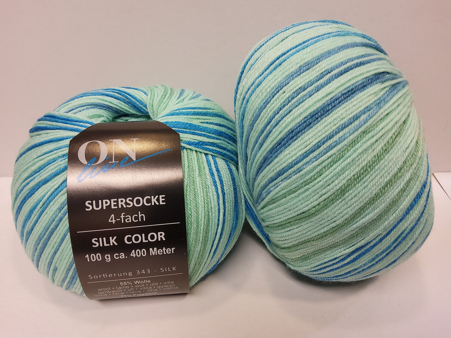 Supersocke 4-fach Silk Color Sortierung 343