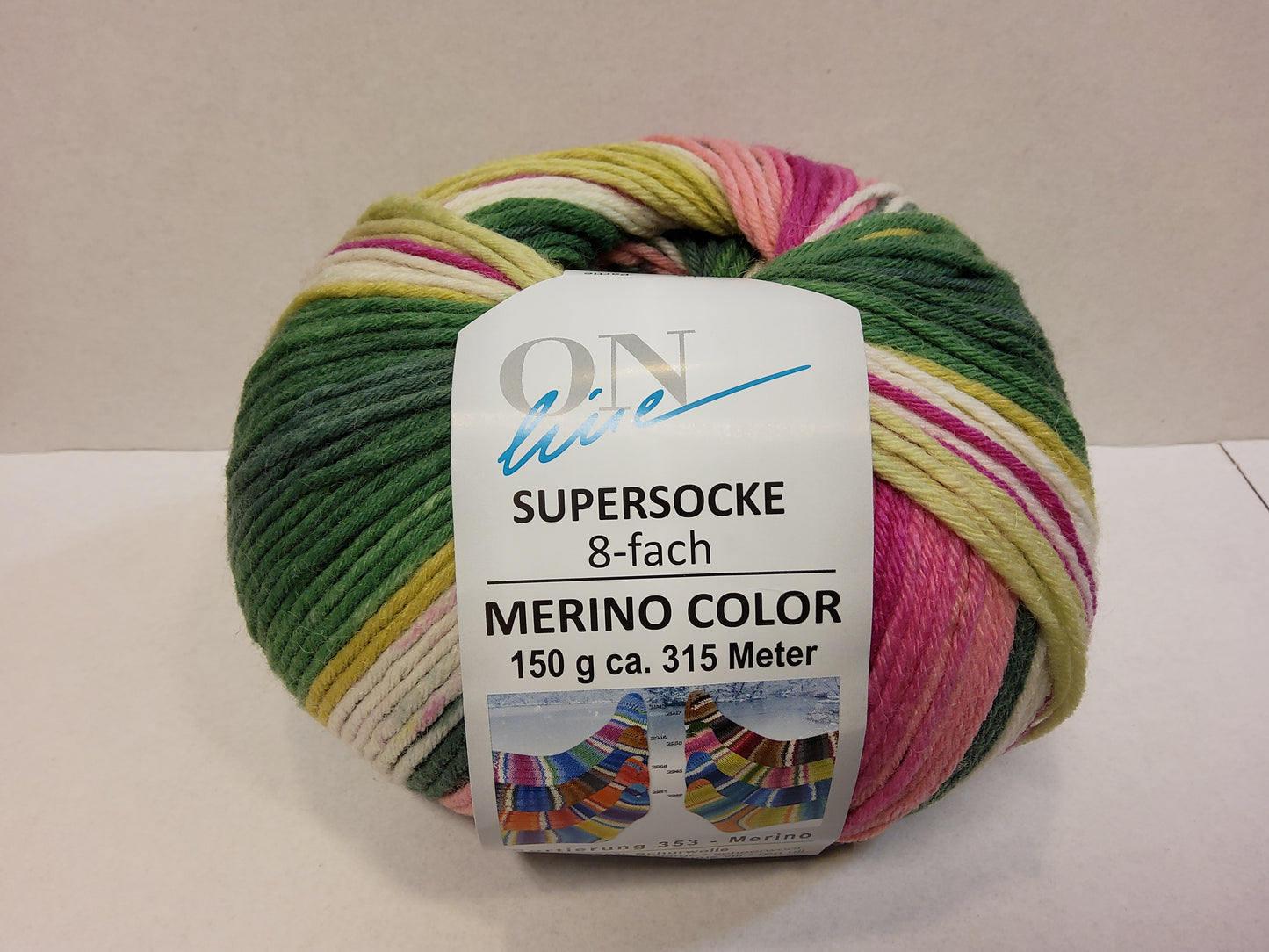 Supersocke 8-fach Merino Color Sort. 353
