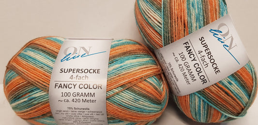 Supersocke 4-fach Fancy Color