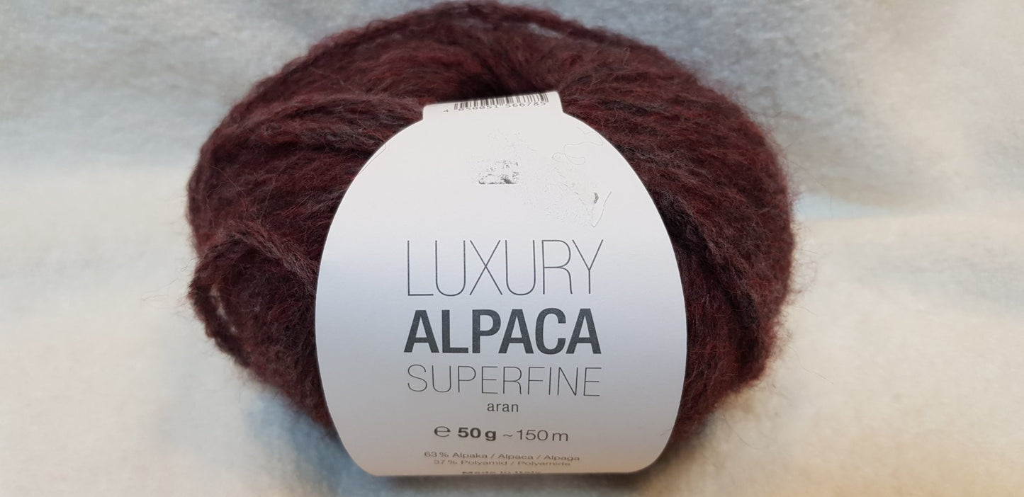 Luxury Alpaca Superfein aran