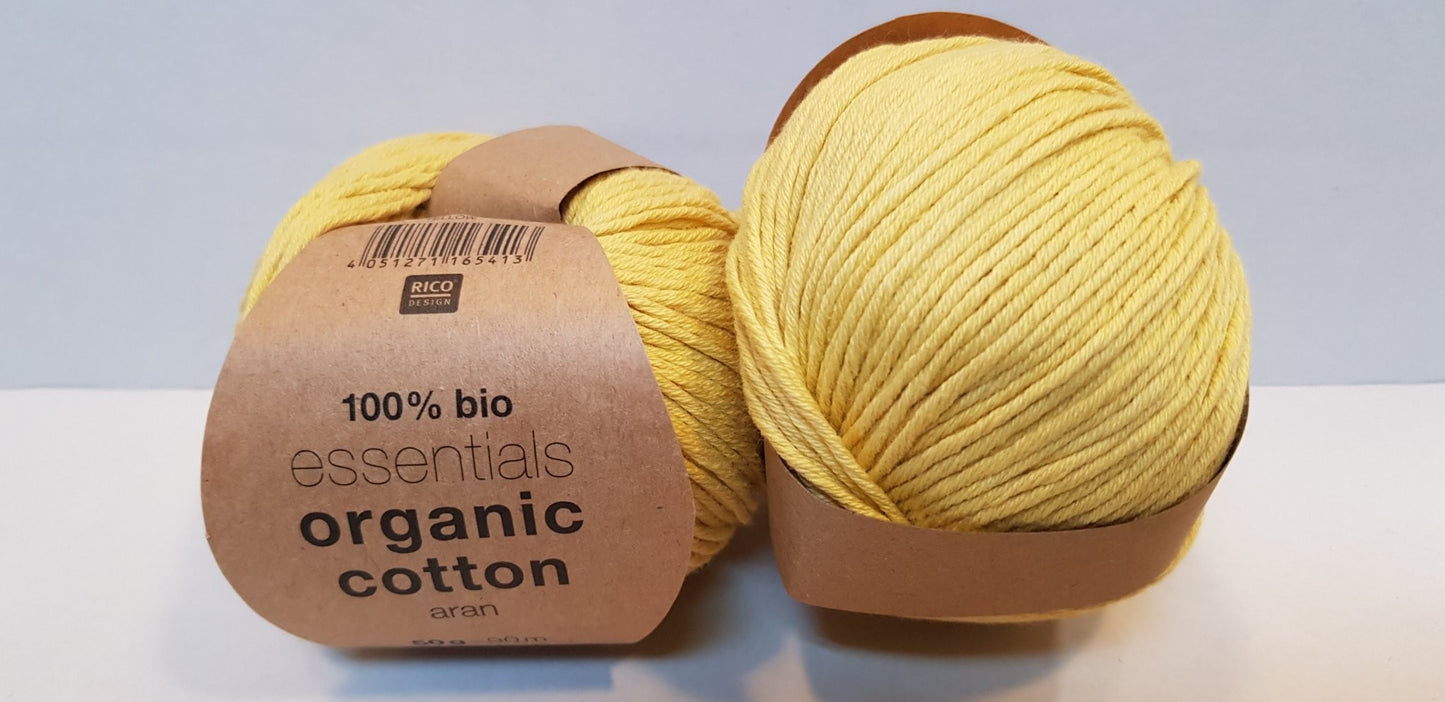 Essentials organic cotton aran