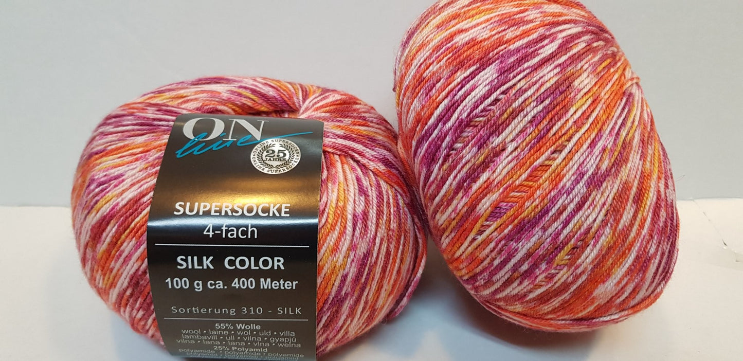 Supersocke Silk Color Sortierung 310