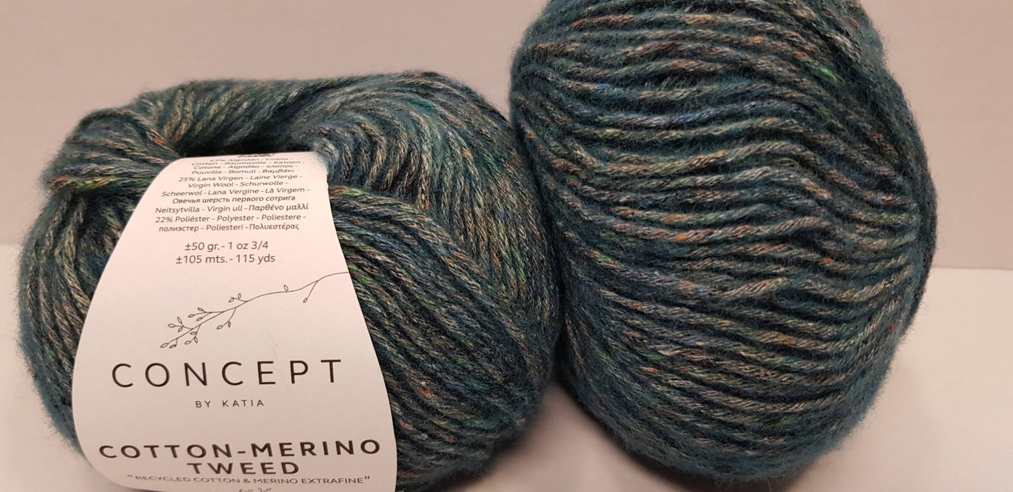 Cotton-Merino Tweed